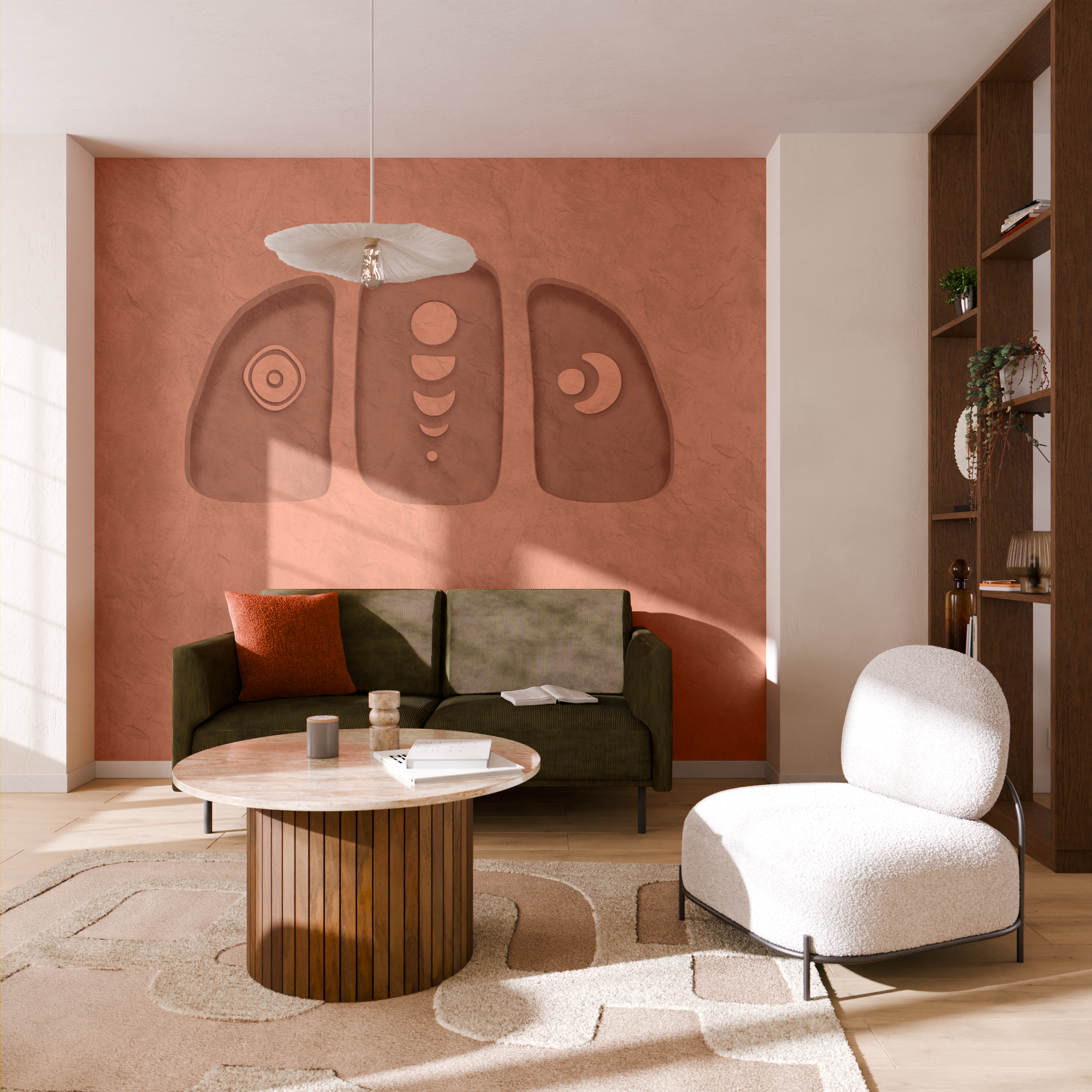 4MURS Papier peint panoramique XL Uruk Terracotta Mat