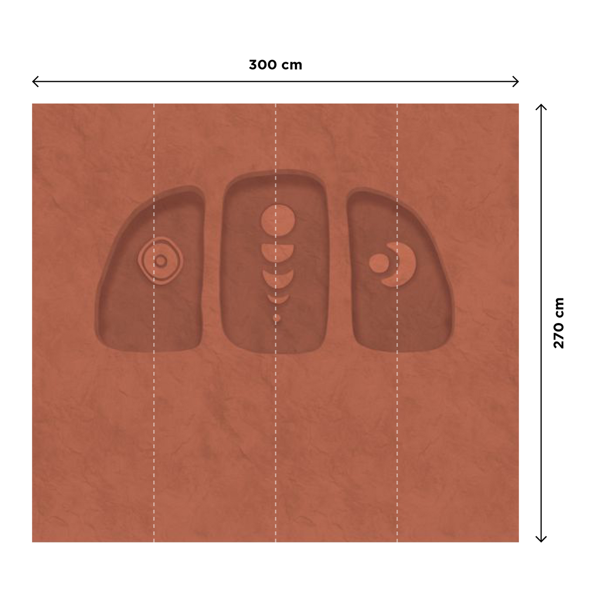 4MURS Papier peint panoramique XL Uruk Terracotta Mat