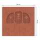 4MURS Papier peint panoramique XL Uruk Terracotta Mat