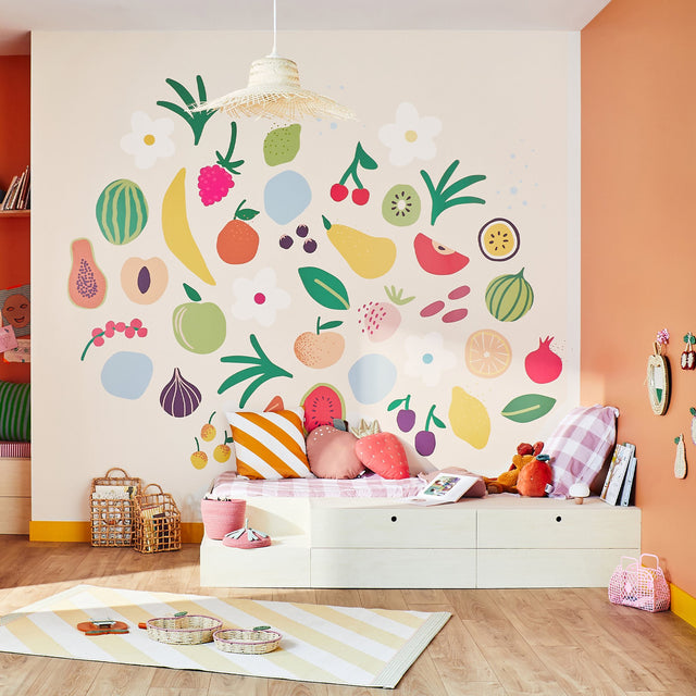 4MURS Papier peint panoramique XL TUTTI FRUTTI 300 x 270 cm