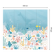 4MURS Papier peint panoramique XL Ocean dream Multicolore Satiné