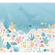4MURS Papier peint panoramique XL Ocean dream Multicolore Satiné
