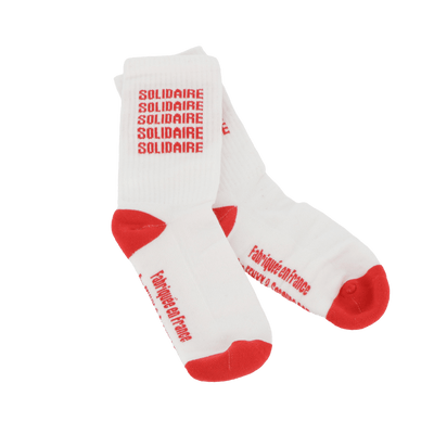 Chaussettes Solidaires 35/42 Rouge
