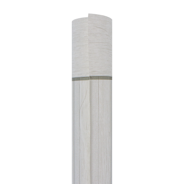 Papier peint intissé SOUBASSEMENT TASSEAUX blanc grisé