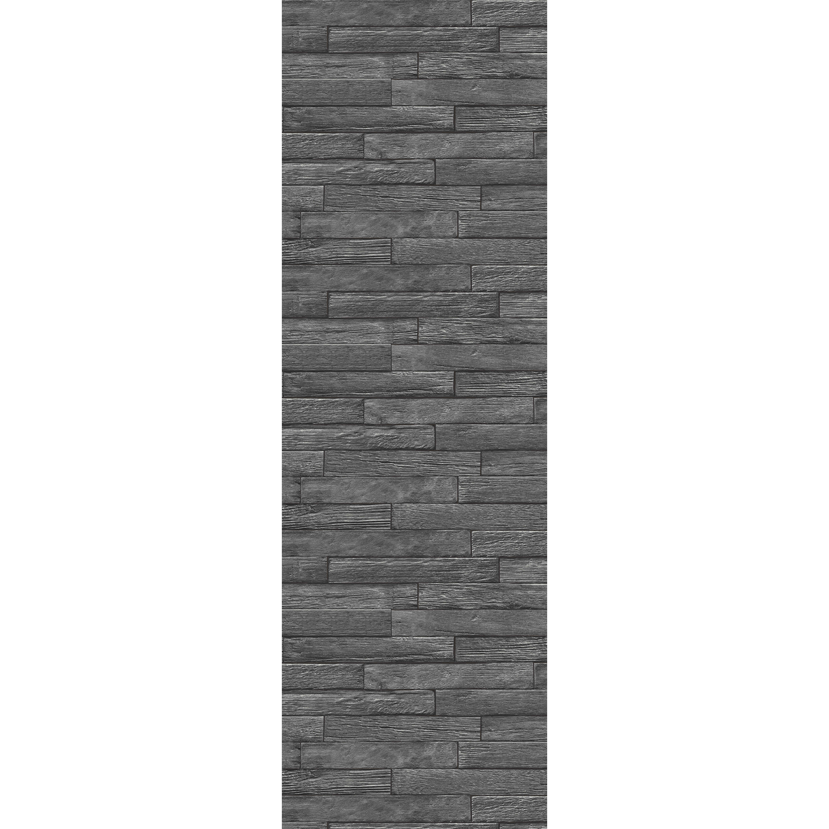 4MURS Papier peint intissé Burnt wood Noir charbon