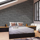 4MURS Papier peint intissé Burnt wood Noir charbon