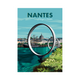 PRINTYMANIA Affiche Nantes - hangar à bananes Multicolore