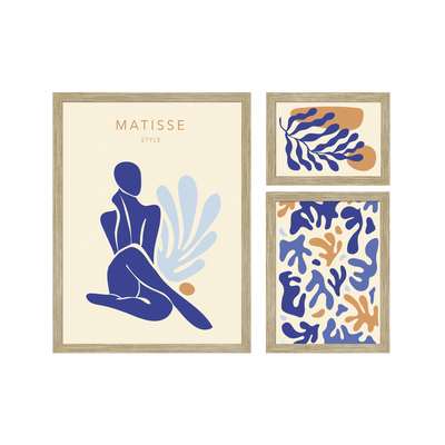4MURS Image encadrée Matisse Bleu