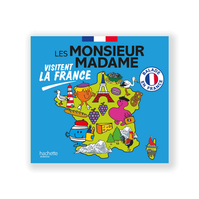 HACHETTE PRATIQUE Livre enfant Les monsieur madame visitent la france Multicolore