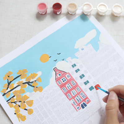 LA PETITE ÉPICERIE Peinture par numéros Amsterdam Multicolore