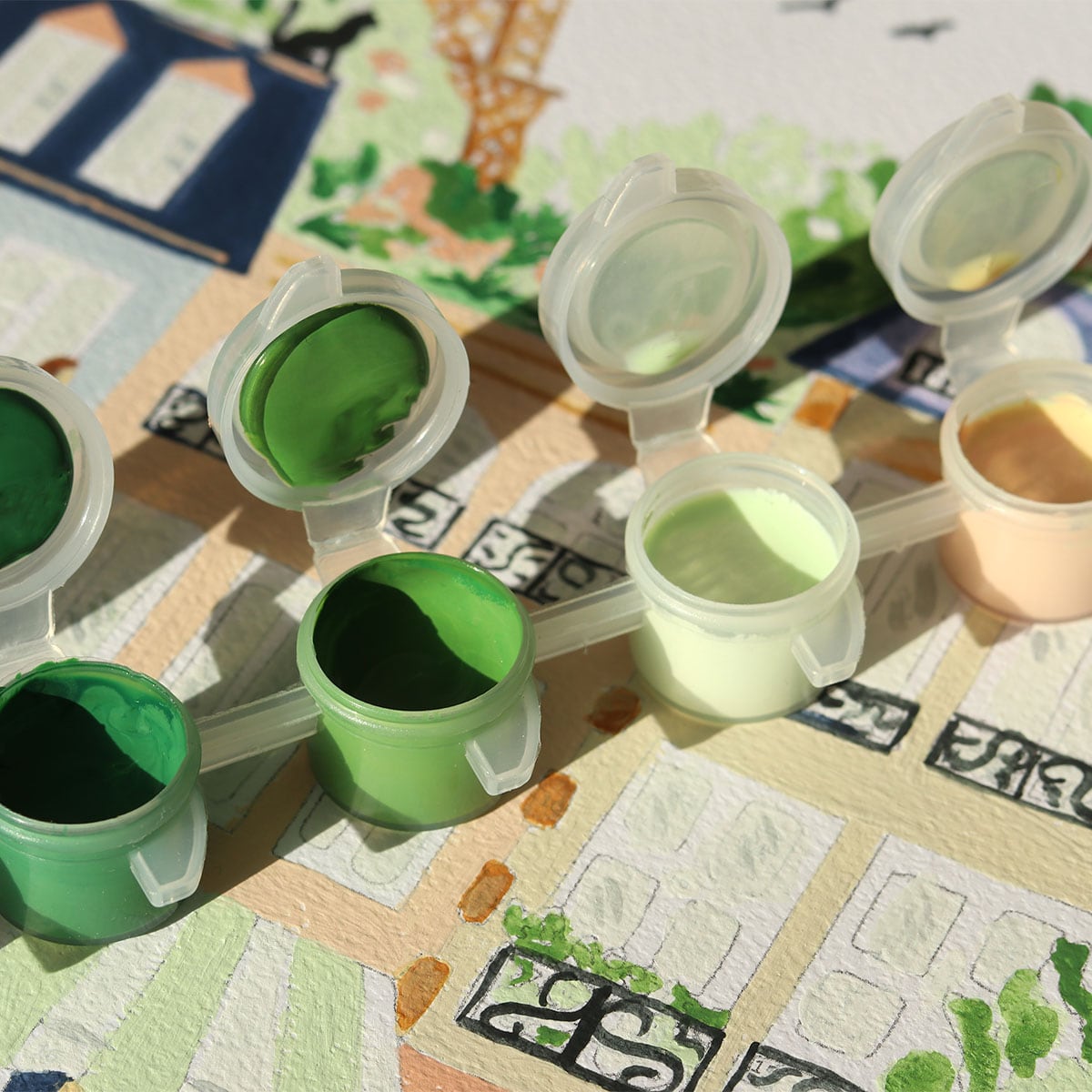 LA PETITE ÉPICERIE Peinture par numéros Paris Multicolore