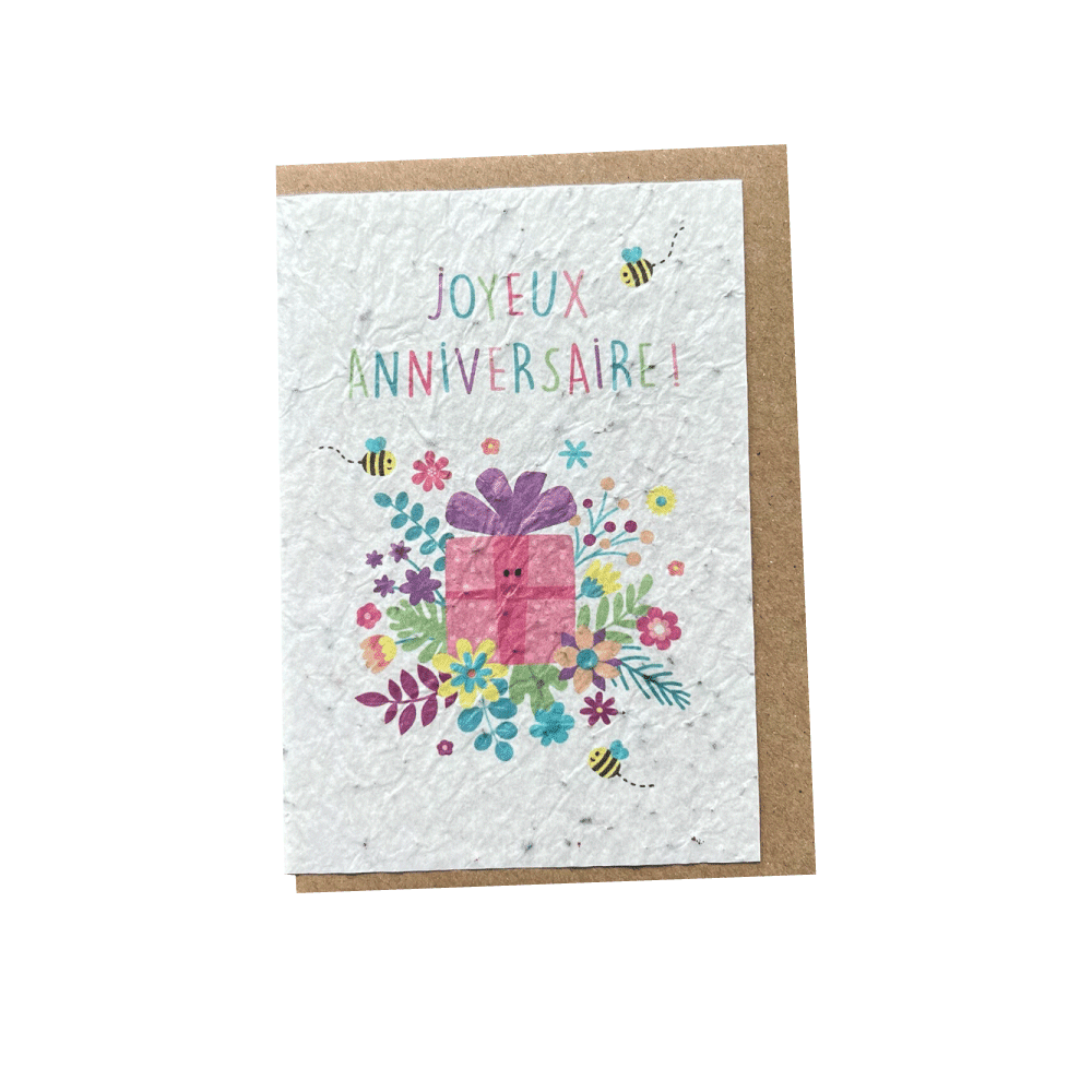 LES CARTES DE LULU Carte Anniversaire cadeau Multicolore