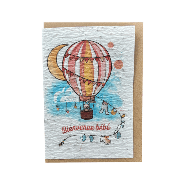 LES CARTES DE LULU Carte BIENVENUE BÉBÉ coloris multicolore