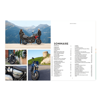 LONELY PLANET Livre voyage et nature Moto en france Vert