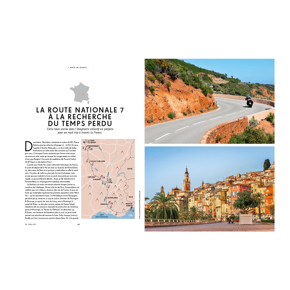 LONELY PLANET Livre voyage et nature Moto en france Vert