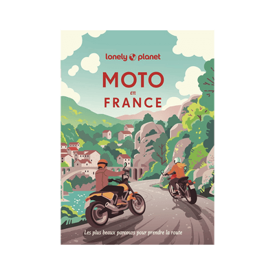 LONELY PLANET Livre voyage et nature Moto en france Vert