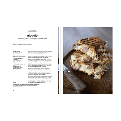 Livre cuisine Les croques Beige