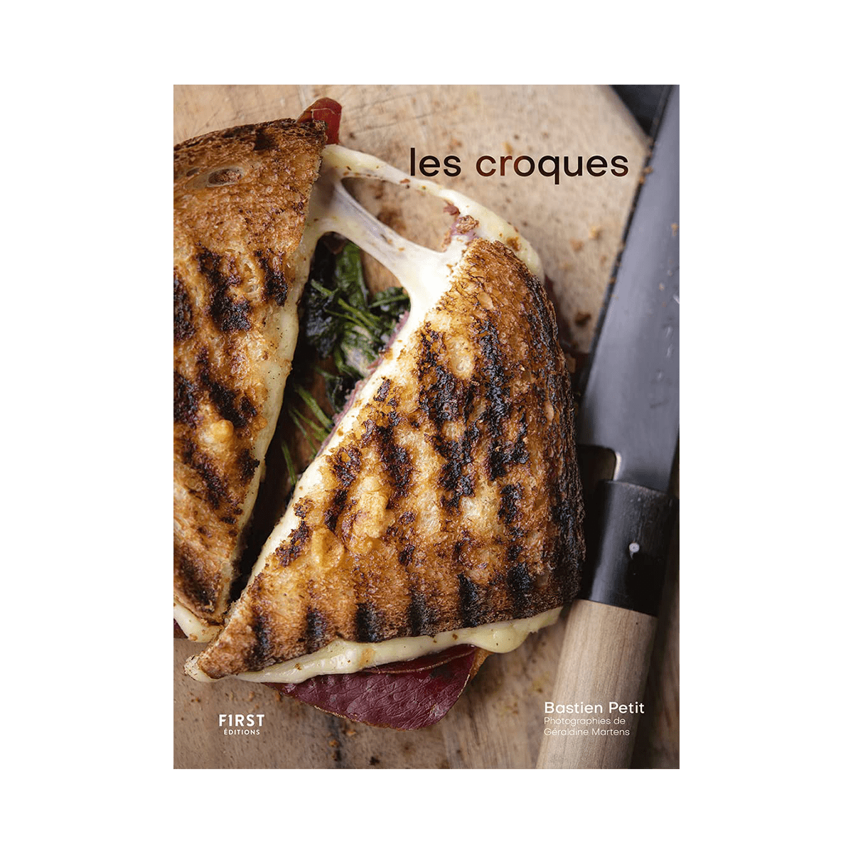 Livre cuisine Les croques Beige