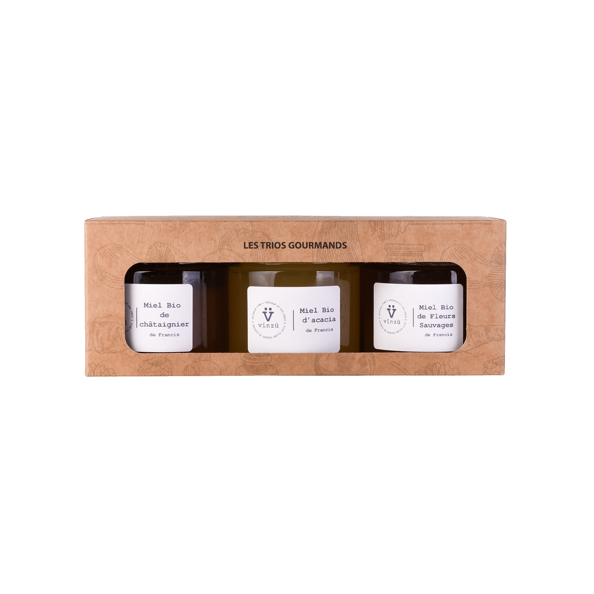 VINZÜ Miel Trio du périgord 375G