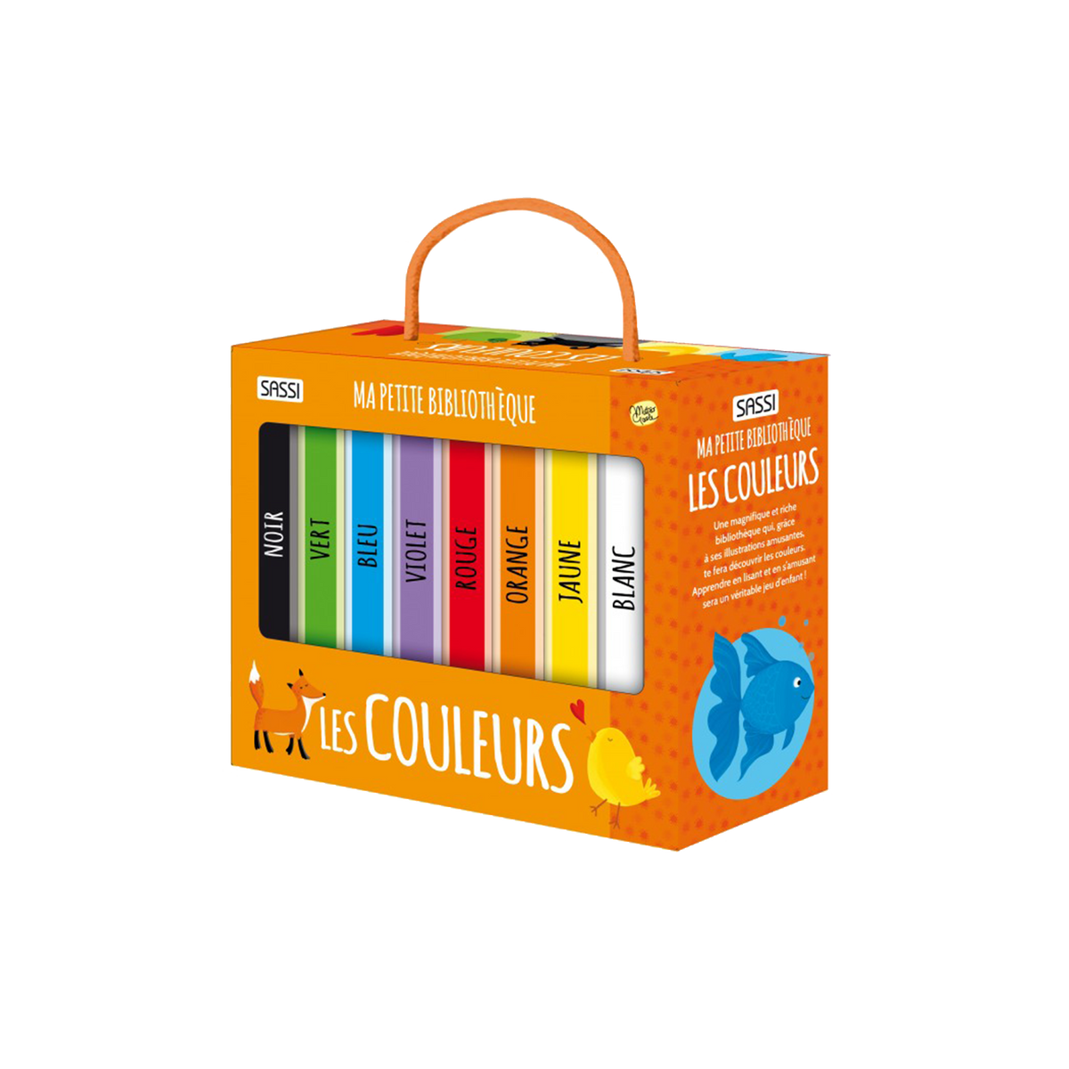 SASSI JUNIOR Livre enfant Ma petite bibliothèque les couleurs Orange