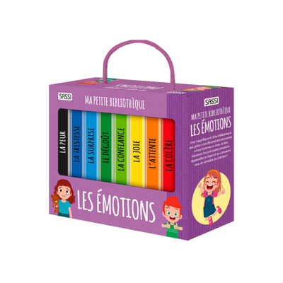 SASSI JUNIOR Livre enfant Ma petite bibliothèque les émotions Violet