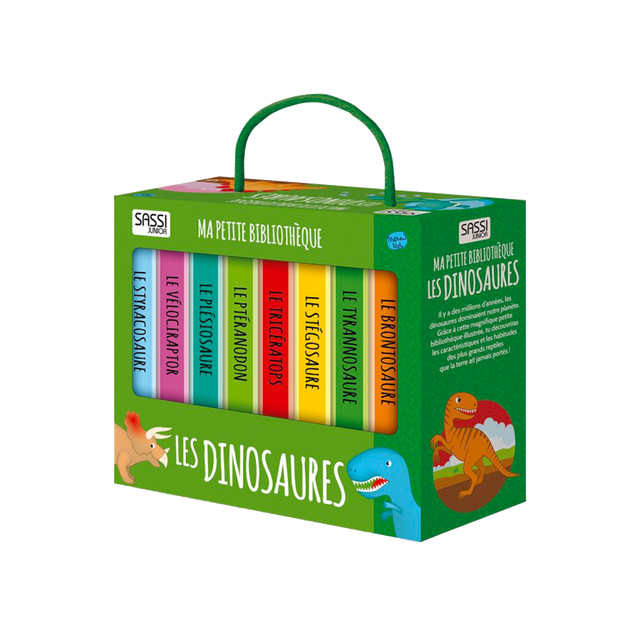 Sassi Junior Livre enfant MA PETITE BIBLIOTHÈQUE LES DINOSAURES