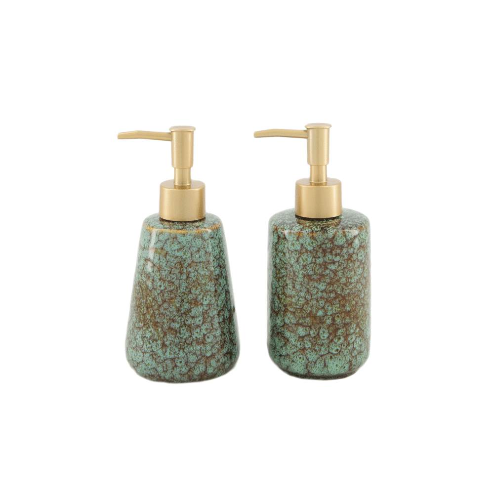 Distributeur de savon Foglia Vert, or