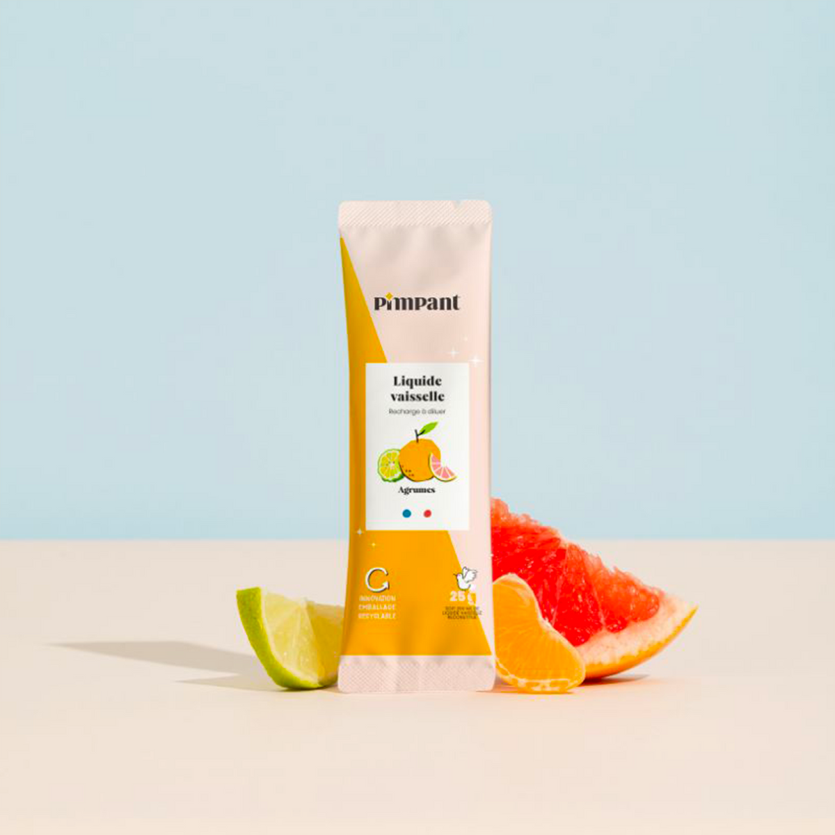 PIMPANT Poudre vaisselle Stick recharge agrumes Orange Agrumes 25G
