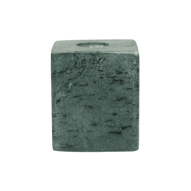 Bougeoir PRATO coloris vert hauteur 6 cm