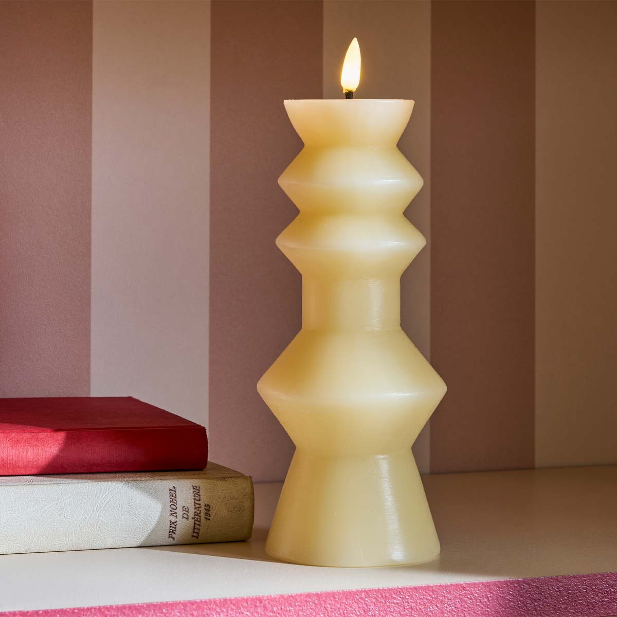 Bougie LED Totem Blanc