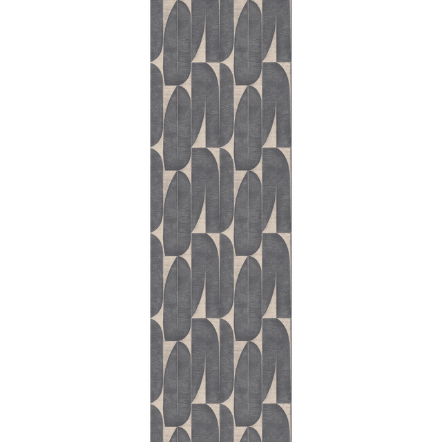 Papier peint intissé ODDA coloris Noir et taupe