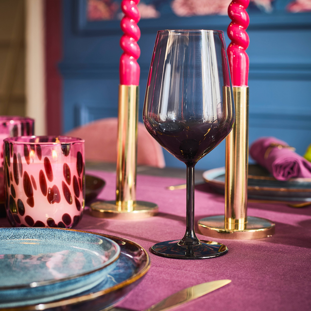 Verre MALINIO coloris gris hauteur 22 cm