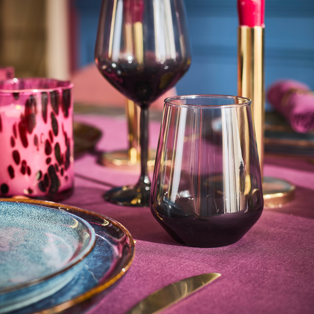 Verre MALINIO coloris gris hauteur 11 cm