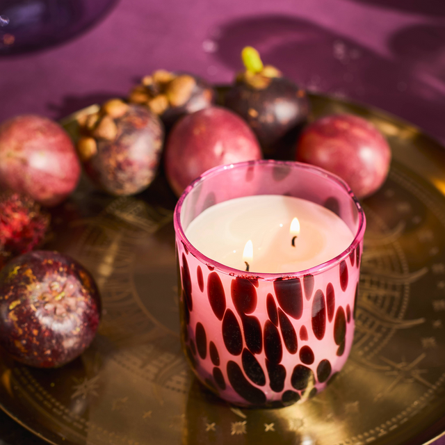 Bougie MANCHAS coloris fuchsia