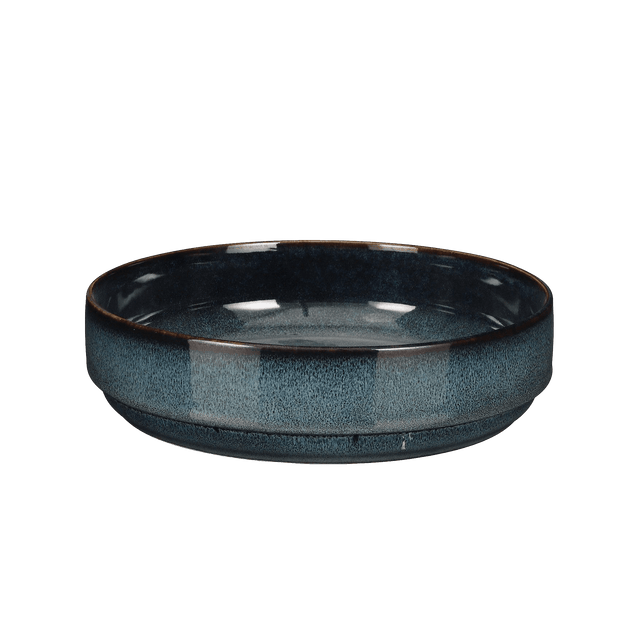 Assiette creuse NOUKA coloris bleu vert diamètre 23 cm