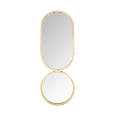 Miroir en métal Halo Or