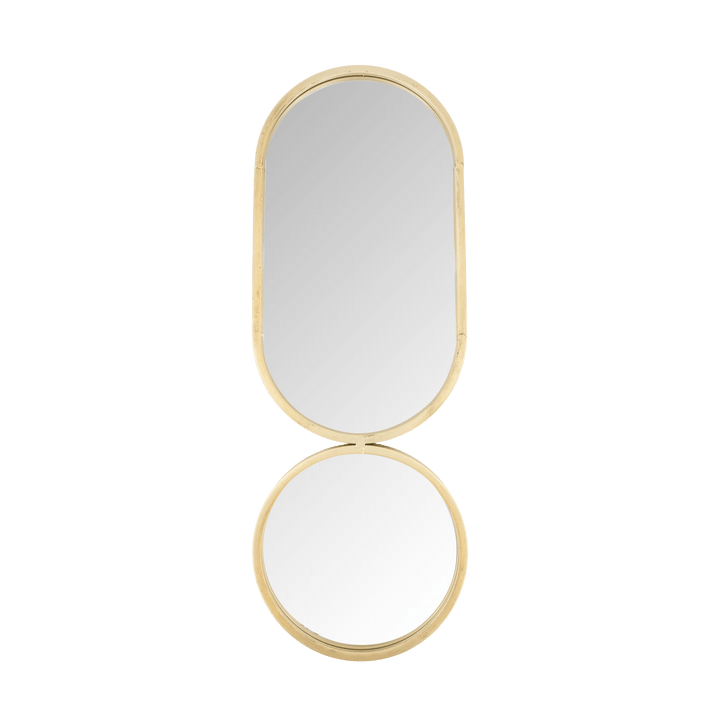 Miroir en métal Halo Or