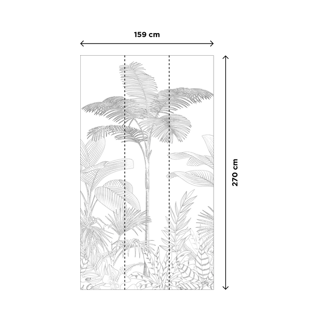 4MURS Papier peint panoramique L PAHOA 159 x 270 cm