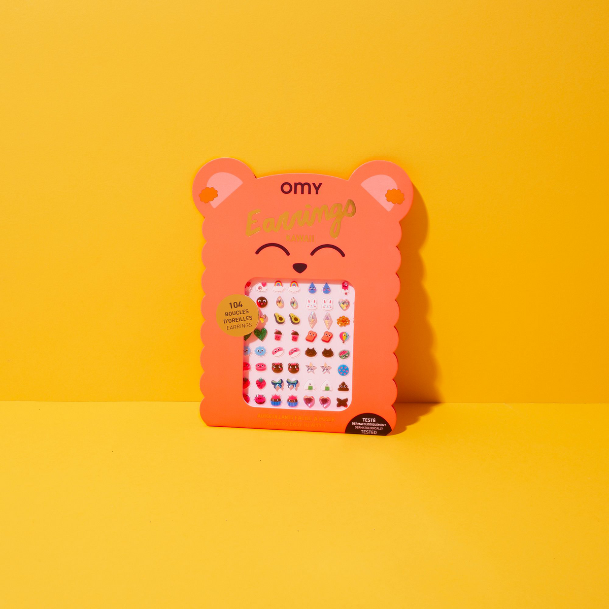 OMY Sticker Boucles d'oreilles kawaii Orange