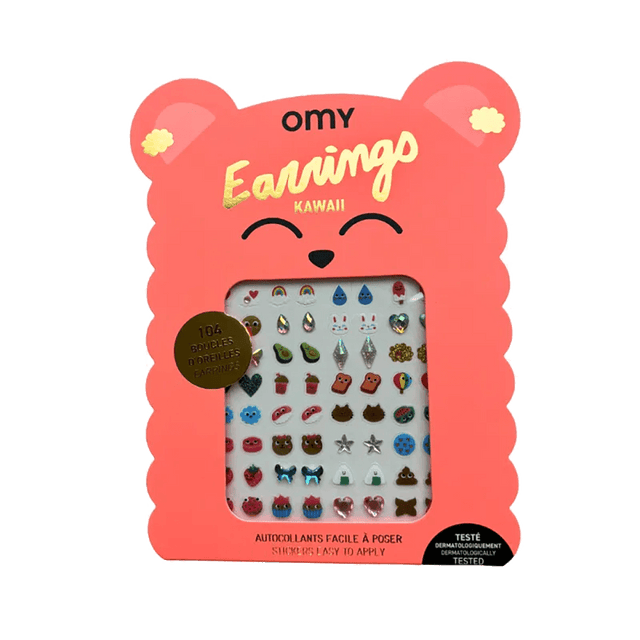 OMY Sticker BOUCLES D'OREILLES KAWAII