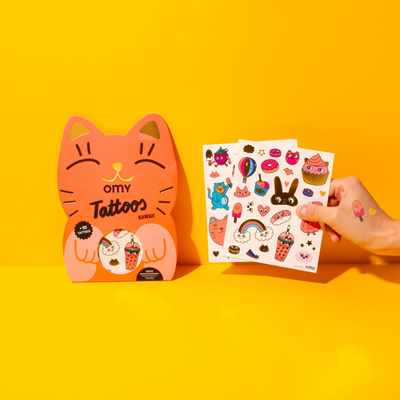 OMY Kit Tattoos kawaii Orange