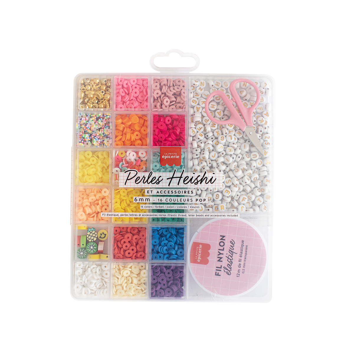 LA PETITE ÉPICERIE Kit création Pop de perles heishi Multicolore
