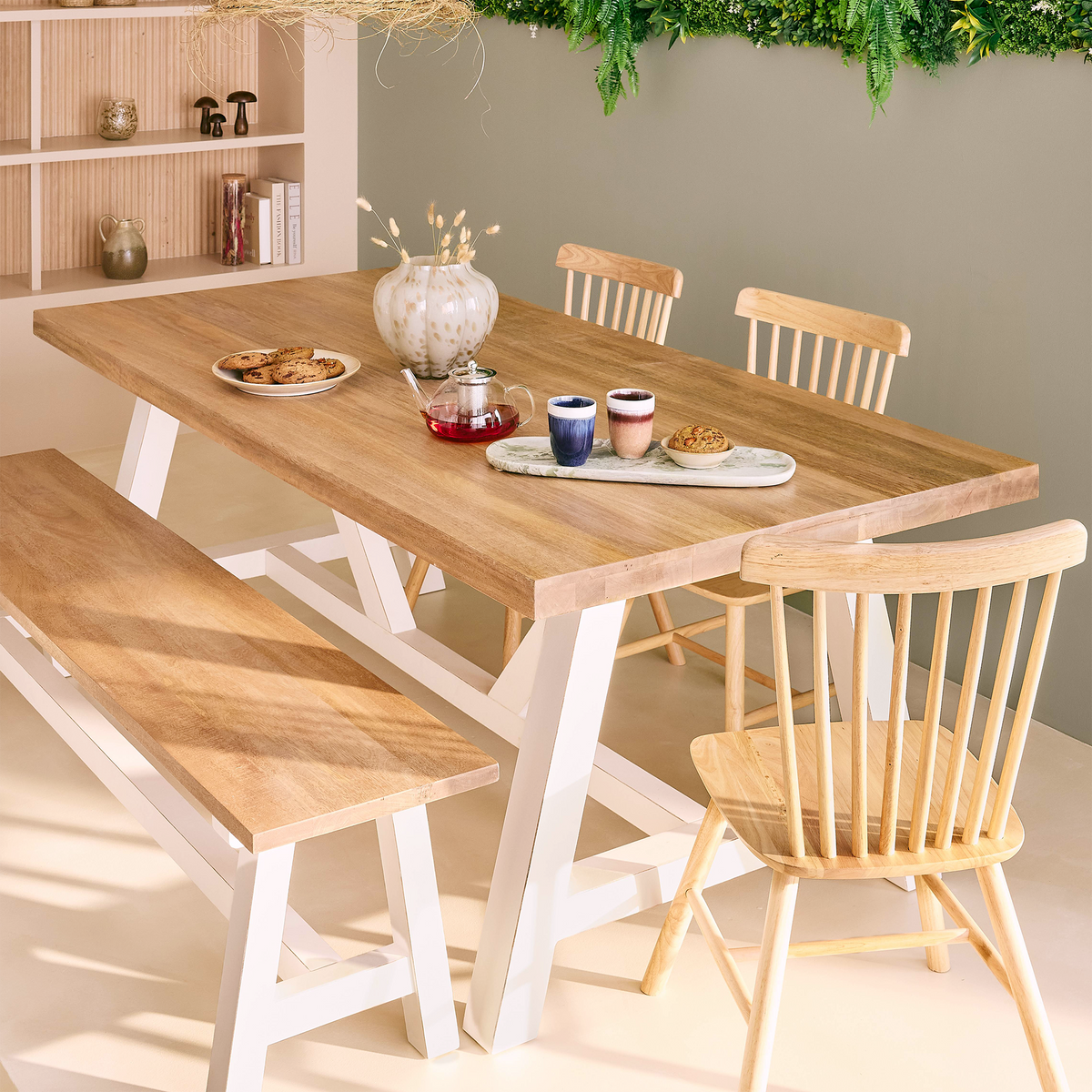 4MURS Table de salle à manger Etretat Naturel
