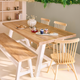 4MURS Table de salle à manger Etretat Naturel