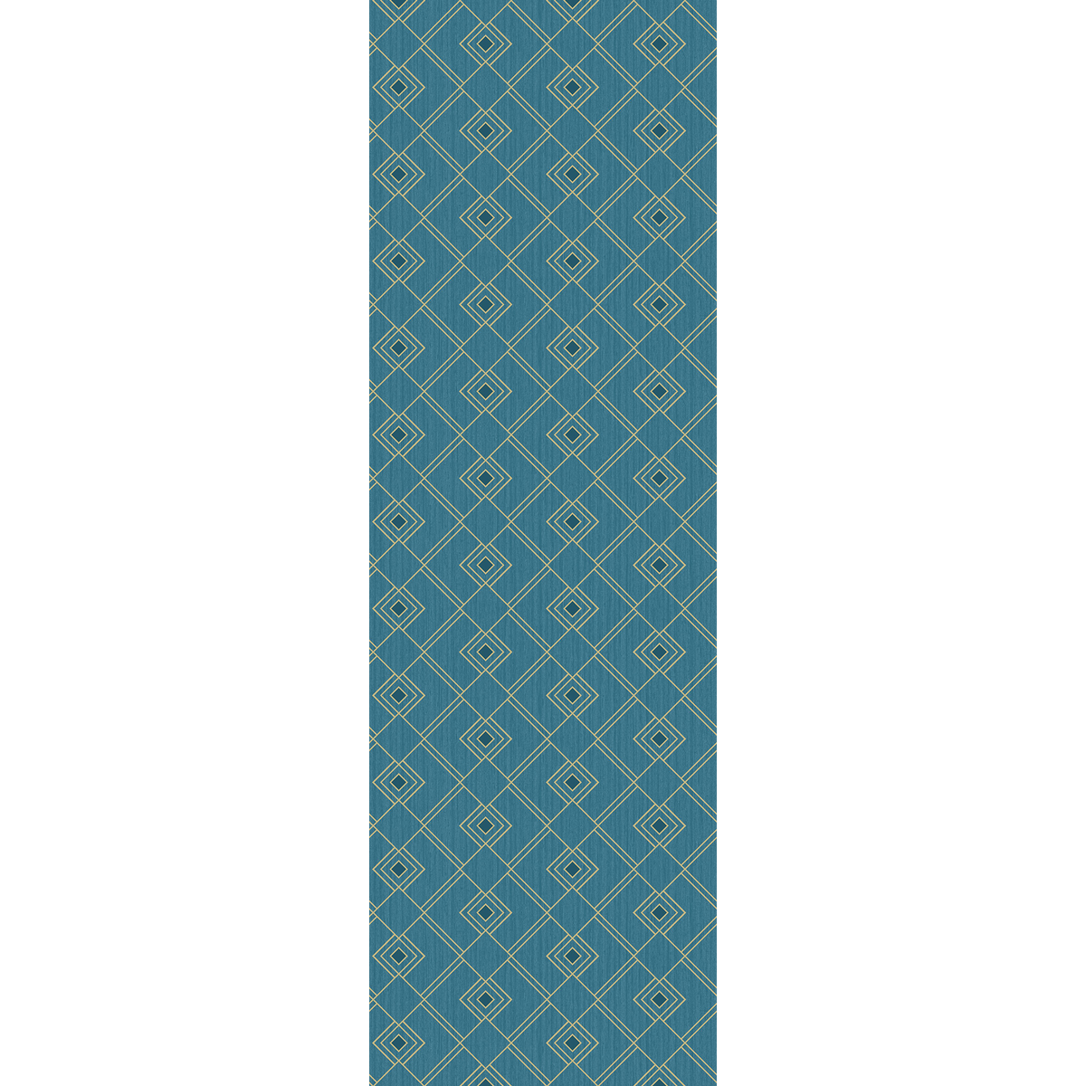 CASELIO Papier peint intissé Marcia Bleu paon
