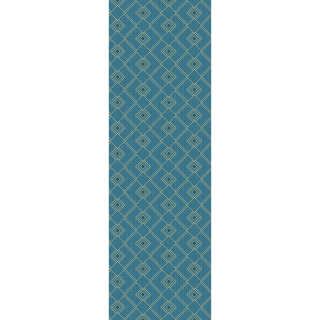 Caselio Papier peint intissé MARCIA coloris bleu paon
