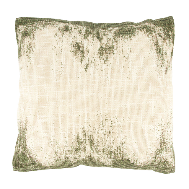 Coussin ROBIN coloris vert lichen 45 x 45 cm