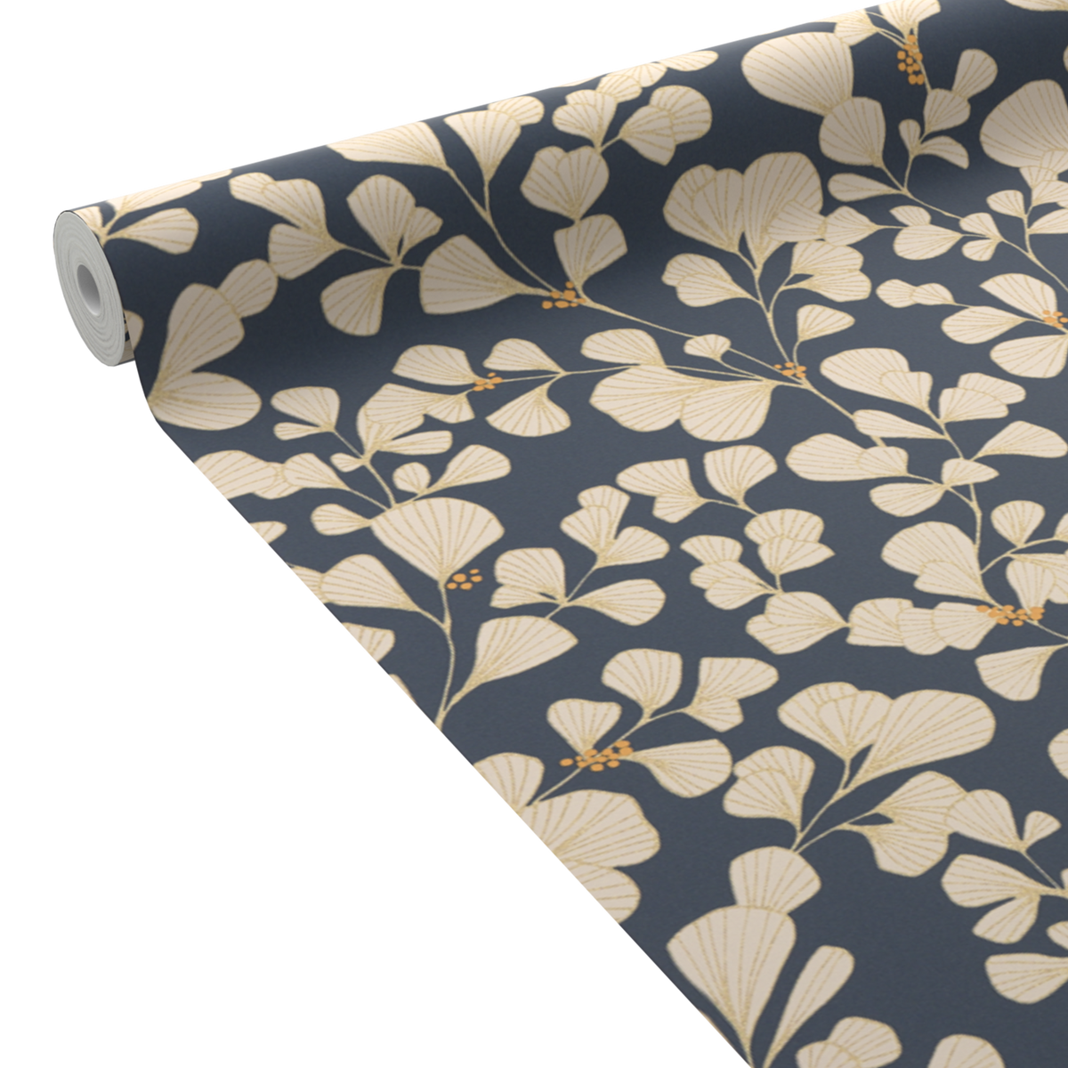 4MURS Papier peint intissé Hisae Bleu nuit