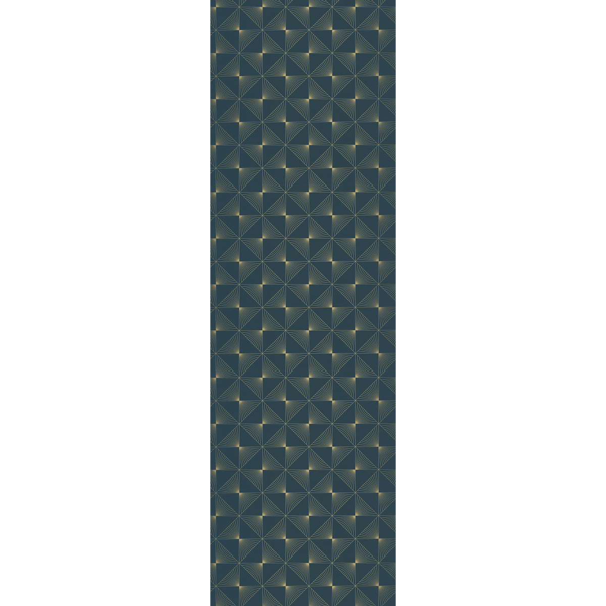 CASELIO Papier peint intissé Delores Bleu paon et doré