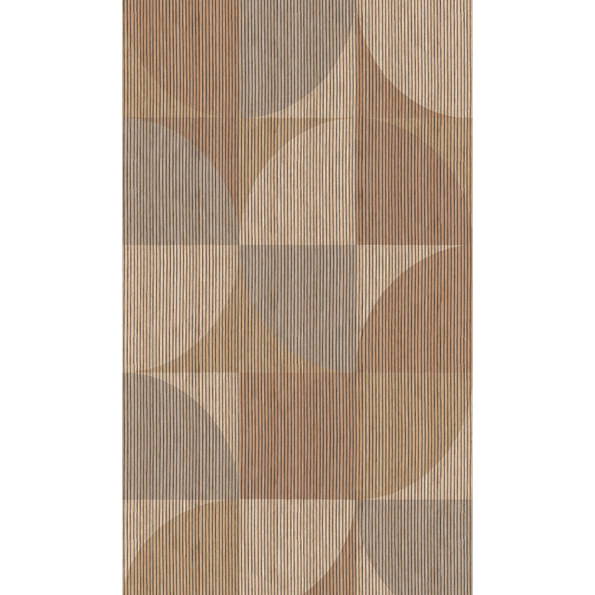 4MURS Papier peint panoramique L Kalima Chêne clair, moyen et grisé Satiné